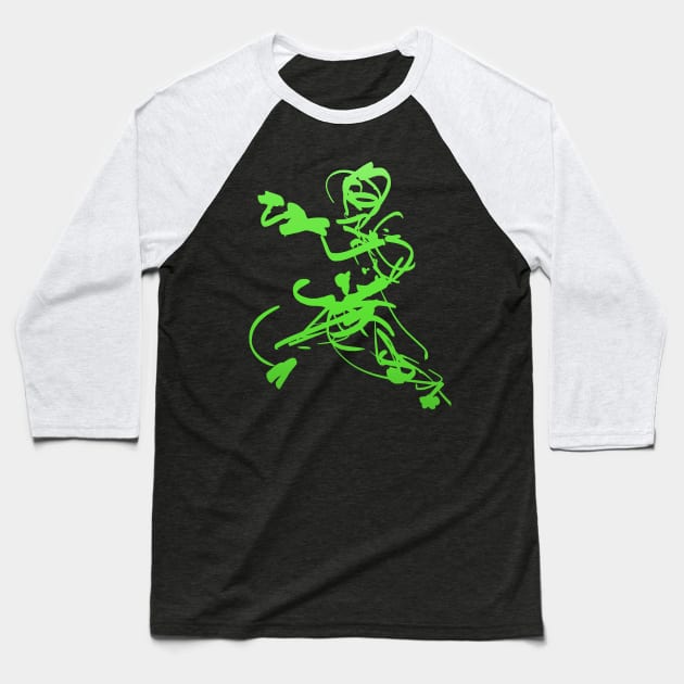 martial-art figure / stylish Baseball T-Shirt by Nikokosmos